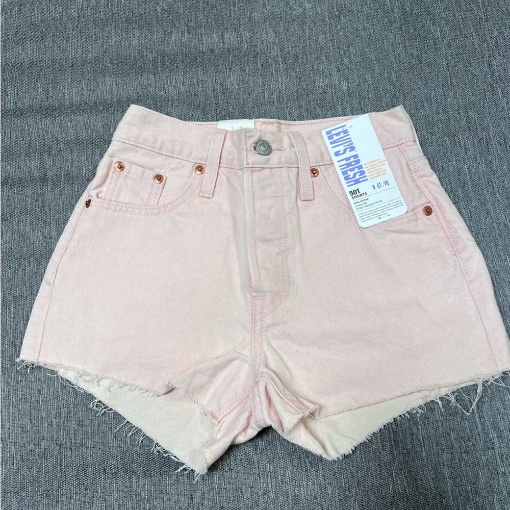 Levi’s pink shorts